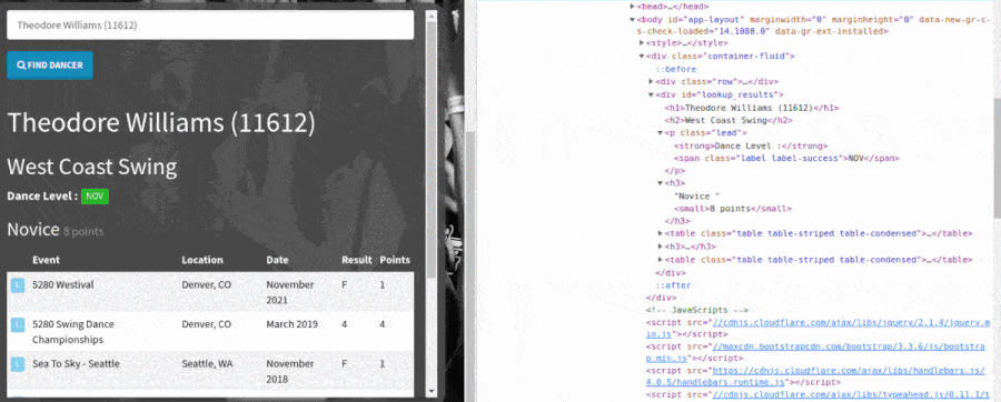 lookup results GIF